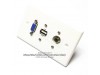 Placa Tapa VGA + USB 2.0 + Audio Jack 3.5 mm ABS